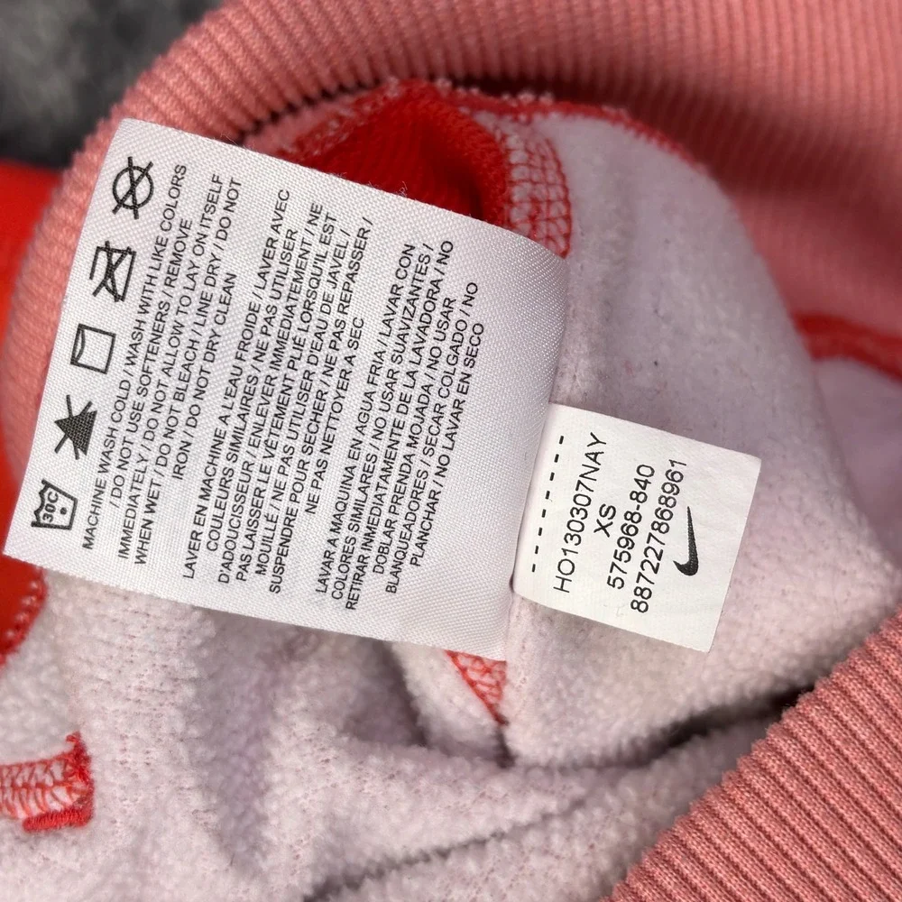 Nike Therma-Fit‎ Full Zip Hoodie Women's XS Pink Orange Athletic Sweatshirt